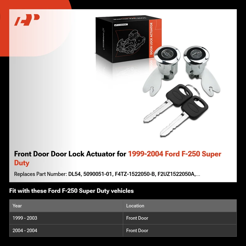 Front Door Door Lock Actuator for 1999-2004 Ford F-250 Super Duty