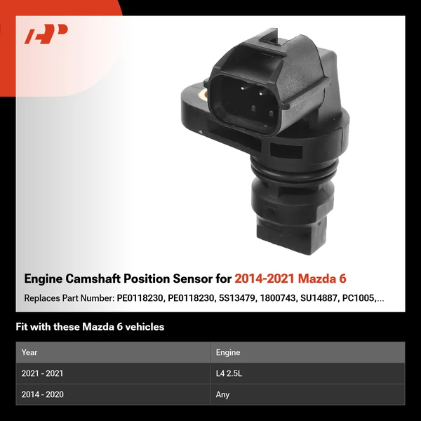 Engine Camshaft Position Sensor for 2014-2021 Mazda 6