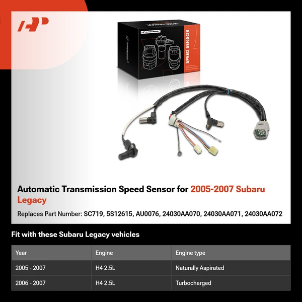 Automatic Transmission Speed Sensor for 2005-2007 Subaru Legacy