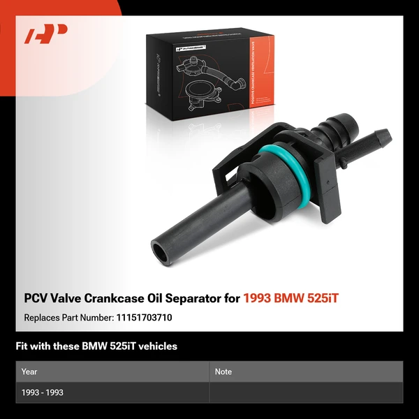 PCV Valve Crankcase Oil Separator for 1993 BMW 525iT
