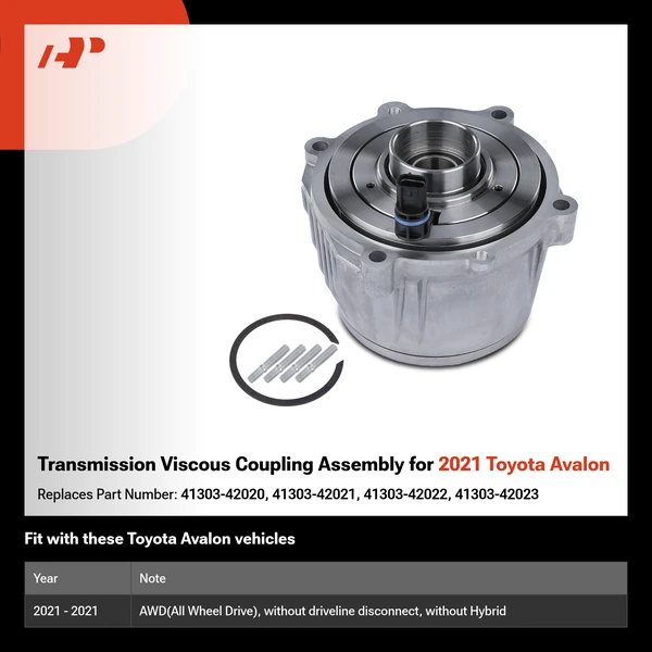 Transmission Viscous Coupling Assembly for 2021 Toyota Avalon