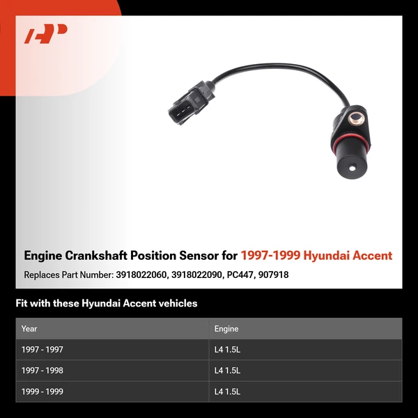 Engine Crankshaft Position Sensor for 1997-1999 Hyundai Accent