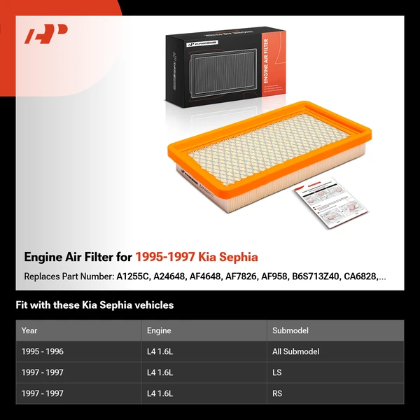 Engine Air Filter for 1995-1997 Kia Sephia