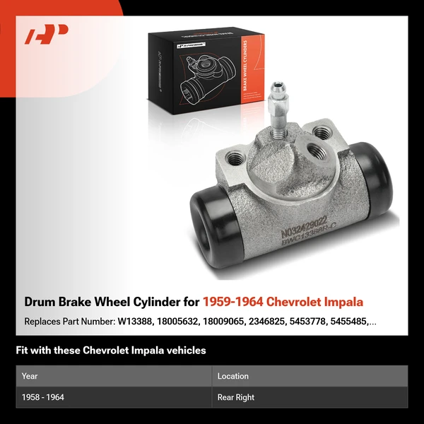 Drum Brake Wheel Cylinder for 1959-1964 Chevrolet Impala