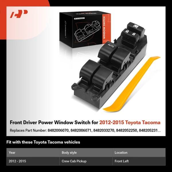 Front Driver Power Window Switch for 2012-2015 Toyota Tacoma