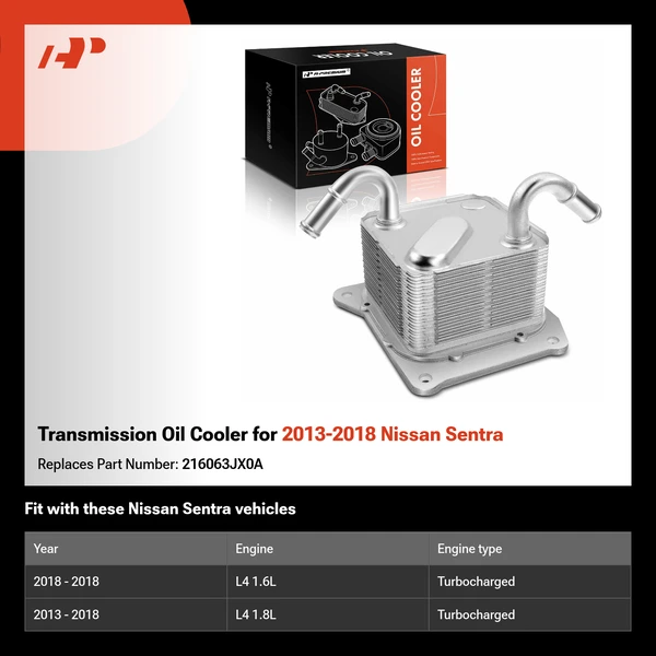 Transmission Oil Cooler for 2013-2018 Nissan Sentra