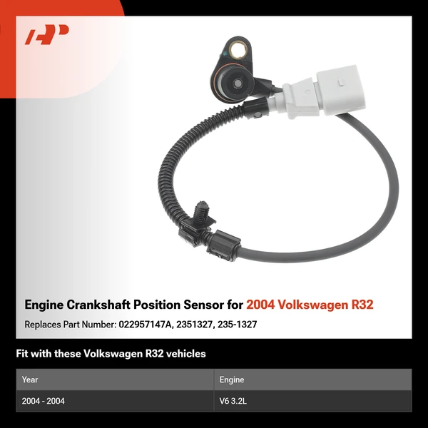 Engine Crankshaft Position Sensor for 2004 Volkswagen R32