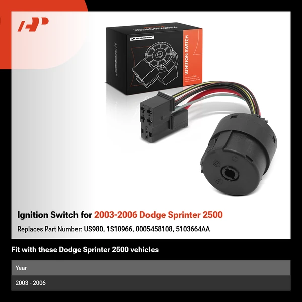 Ignition Switch for 2003-2006 Dodge Sprinter 2500