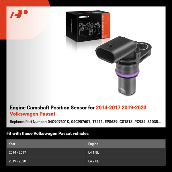 Engine Camshaft Position Sensor for 2014-2017 2019-2020 Volkswagen Passat