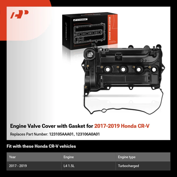 Engine Valve Cover with Gasket for 2017-2019 Honda CR-V