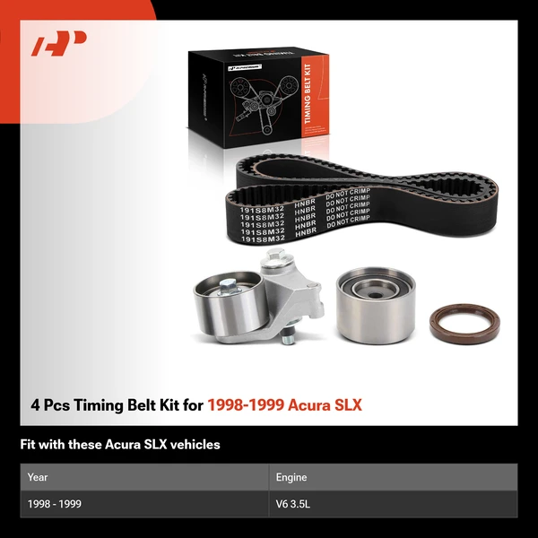 4 Pcs Timing Belt Kit for 1998-1999 Acura SLX