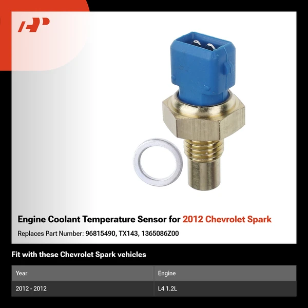 Engine Coolant Temperature Sensor for 2012 Chevrolet Spark