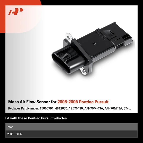Mass Air Flow Sensor for 2005-2006 Pontiac Pursuit
