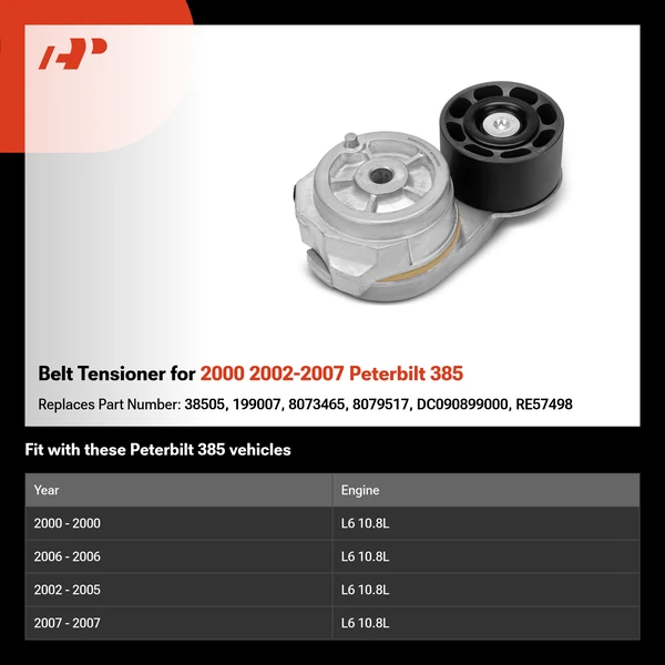 Belt Tensioner for 2000 2002-2007 Peterbilt 385