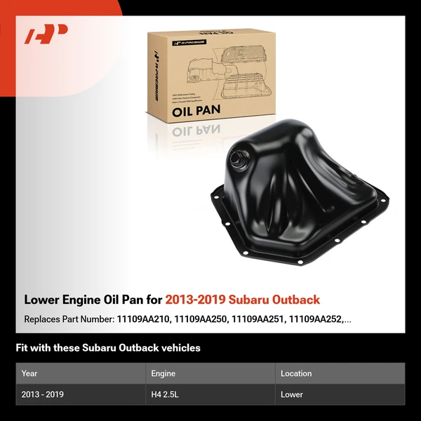 Lower Engine Oil Pan for 2013-2019 Subaru Outback