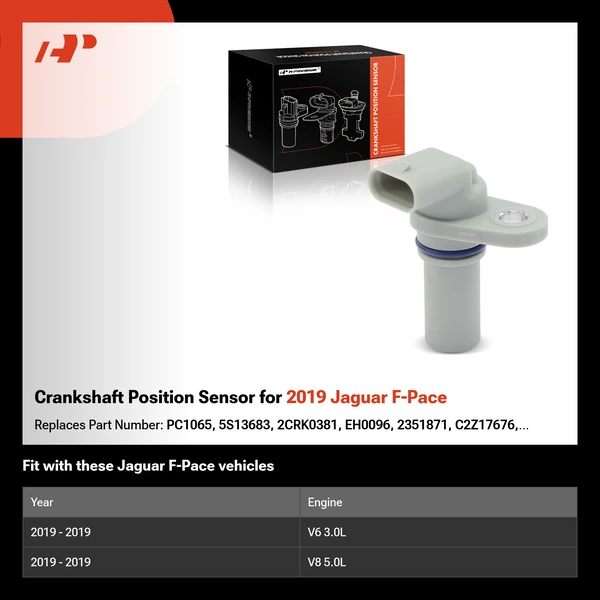 Crankshaft Position Sensor for 2019 Jaguar F-Pace