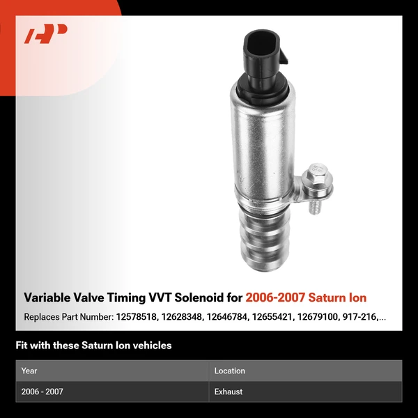 Variable Valve Timing VVT Solenoid for 2006-2007 Saturn Ion