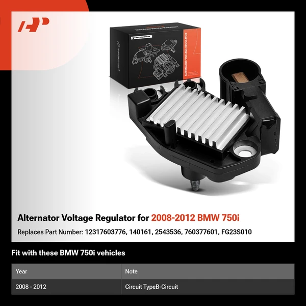 Alternator Voltage Regulator for 2008-2012 BMW 750i