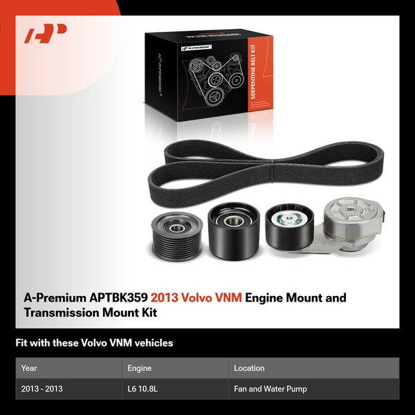 A-Premium APTBK359 2013 Volvo VNM Engine Mount and Transmission Mount Kit