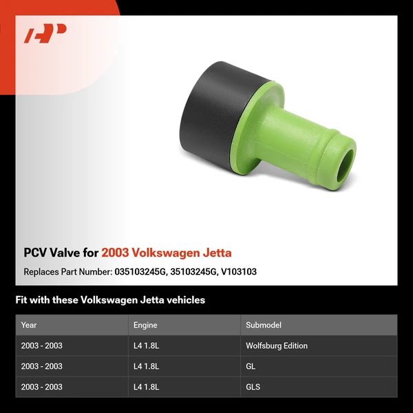 PCV Valve for 2003 Volkswagen Jetta