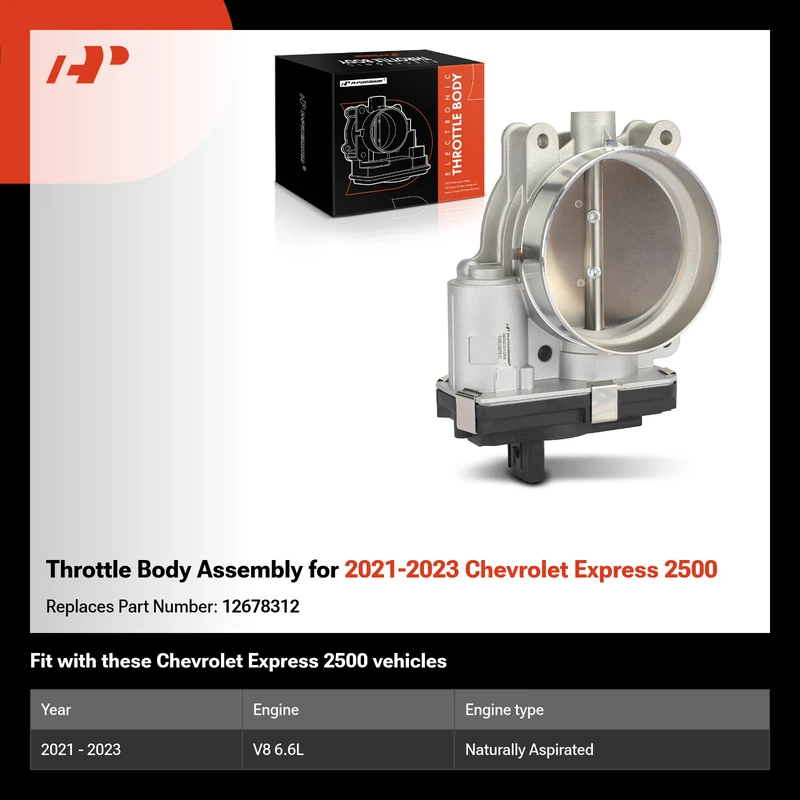 Throttle Body Assembly for 2021-2023 Chevrolet Express 2500