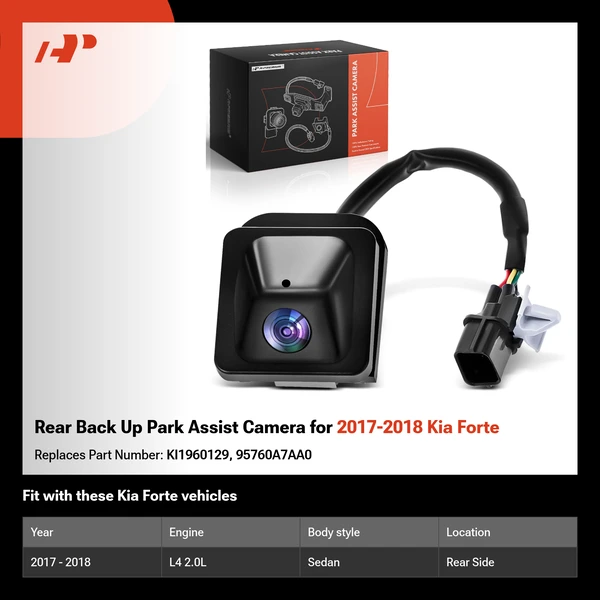 Rear Back Up Park Assist Camera for 2017-2018 Kia Forte