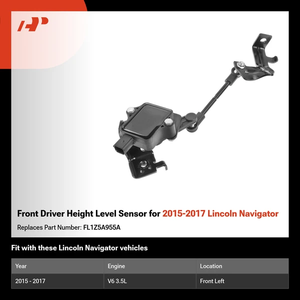 Front Driver Height Level Sensor for 2015-2017 Lincoln Navigator