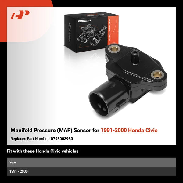 Manifold Pressure (MAP) Sensor for 1991-2000 Honda Civic