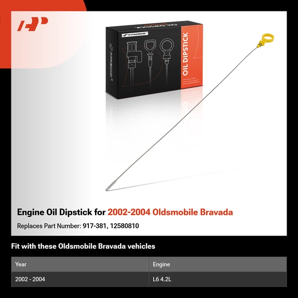 Engine Oil Dipstick for 2002-2004 Oldsmobile Bravada