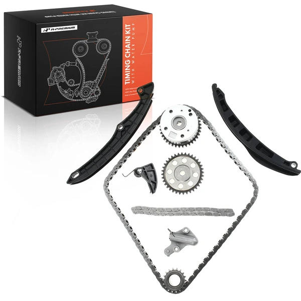 9 Pcs Engine Timing Chain Kit with VVT Sprocket for Volkswagen Tiguan Audi 1.4L 1.6L