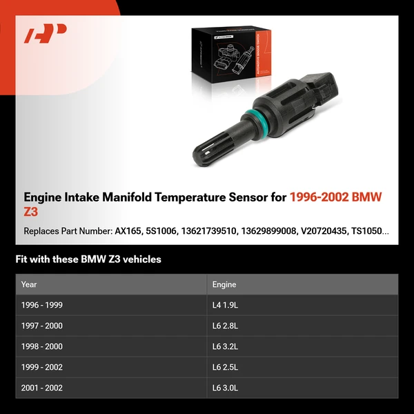 Engine Intake Manifold Temperature Sensor for 1996-2002 BMW Z3