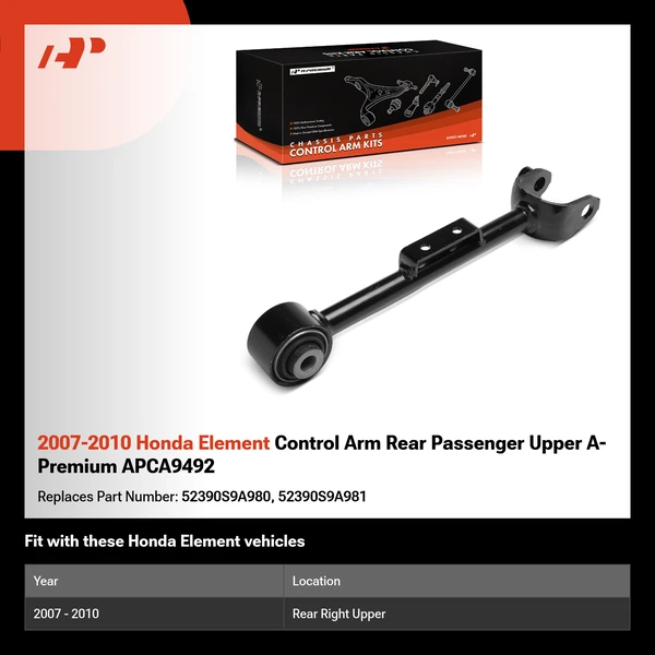 2007-2010 Honda Element Control Arm Rear Passenger Upper A-Premium APCA9492