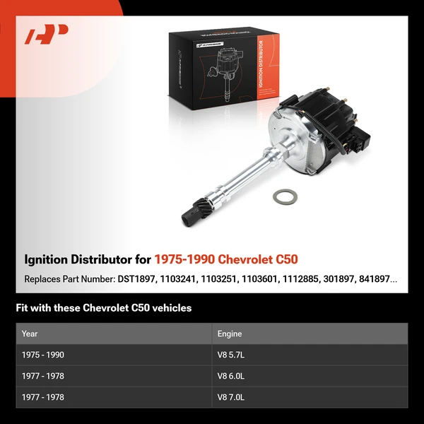 Ignition Distributor for 1975-1990 Chevrolet C50