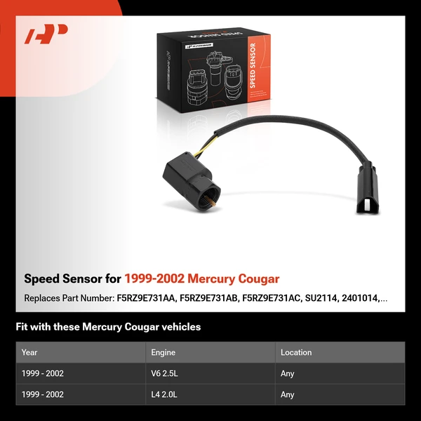 Speed Sensor for 1999-2002 Mercury Cougar