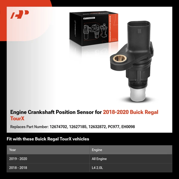 Engine Crankshaft Position Sensor for 2018-2020 Buick Regal TourX