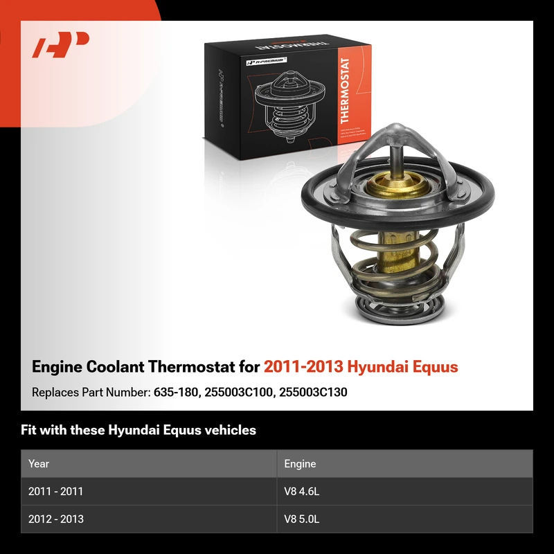 Engine Coolant Thermostat for 2011-2013 Hyundai Equus