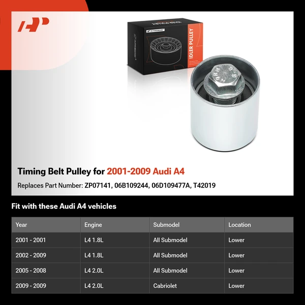 Timing Belt Pulley for 2001-2009 Audi A4