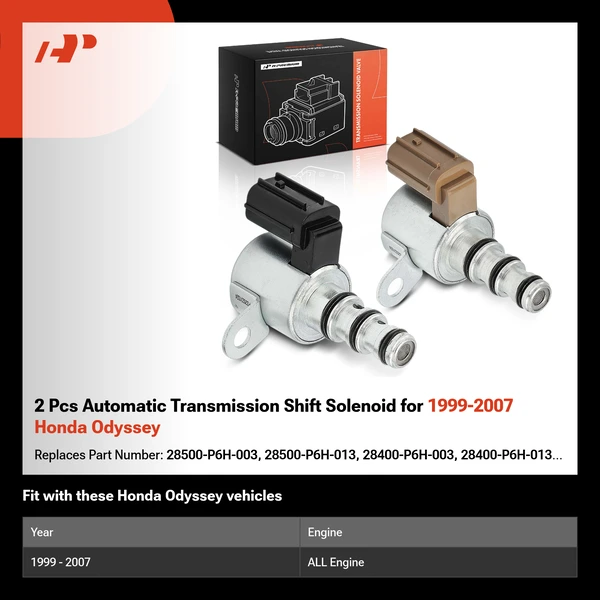 2 Pcs Automatic Transmission Shift Solenoid for 1999-2007 Honda Odyssey