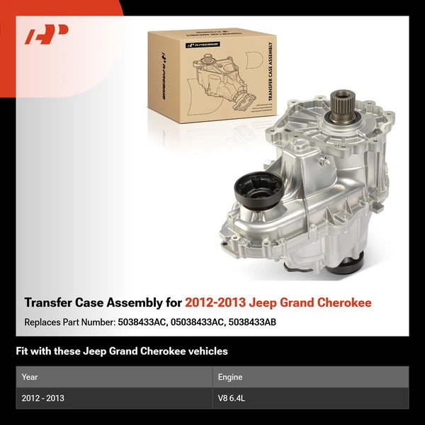 Transfer Case Assembly for 2012-2013 Jeep Grand Cherokee