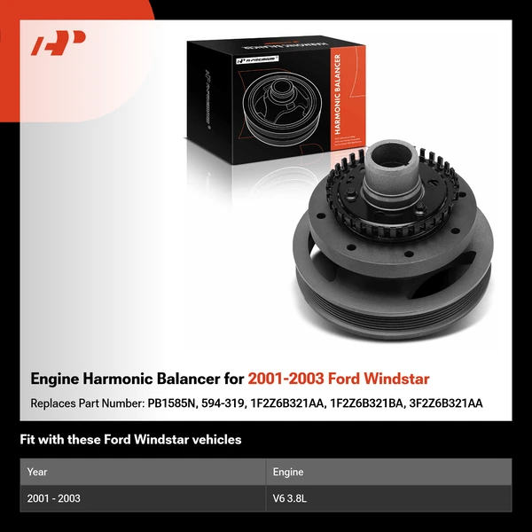 Engine Harmonic Balancer for 2001-2003 Ford Windstar