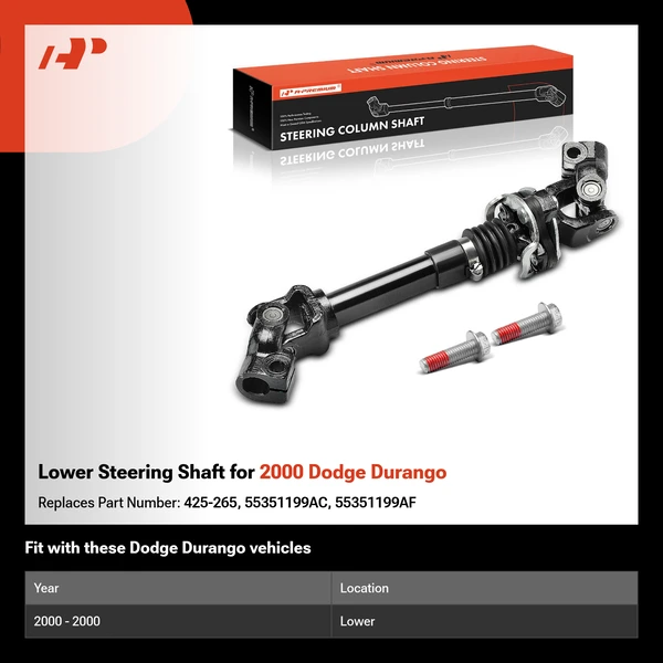 Lower Steering Shaft for 2000 Dodge Durango