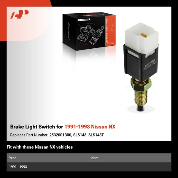 Brake Light Switch for 1991-1993 Nissan NX
