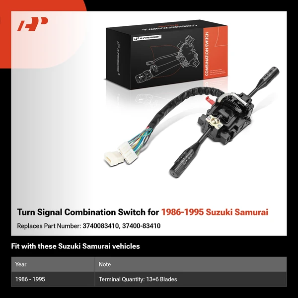 Turn Signal Combination Switch for 1986-1995 Suzuki Samurai