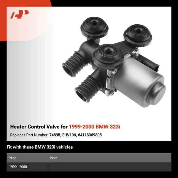 Heater Control Valve for 1999-2000 BMW 323i