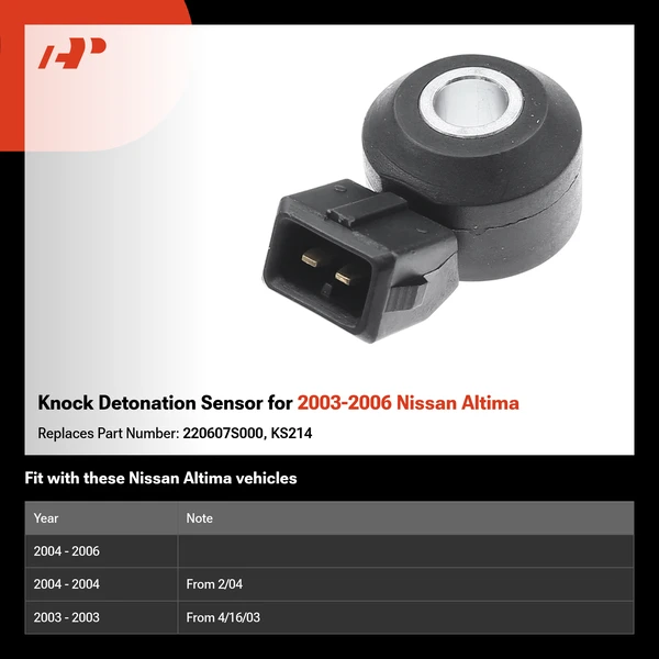 Knock Detonation Sensor for 2003-2006 Nissan Altima