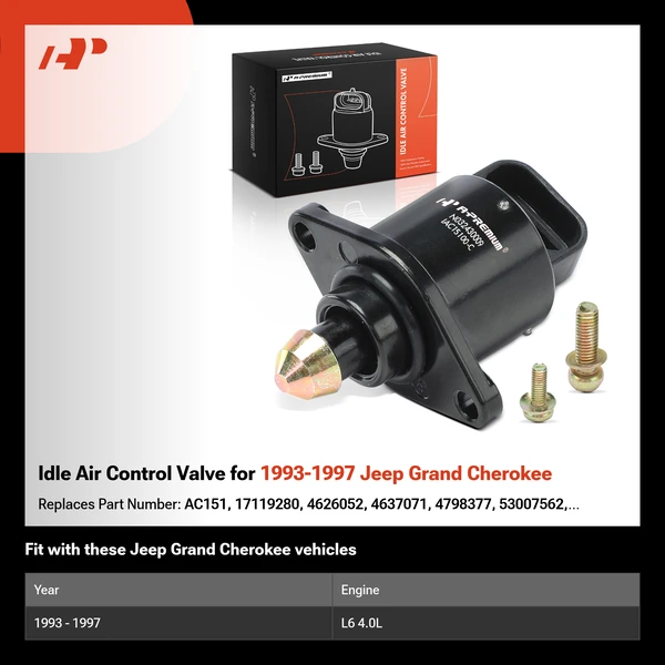 Idle Air Control Valve for 1993-1997 Jeep Grand Cherokee