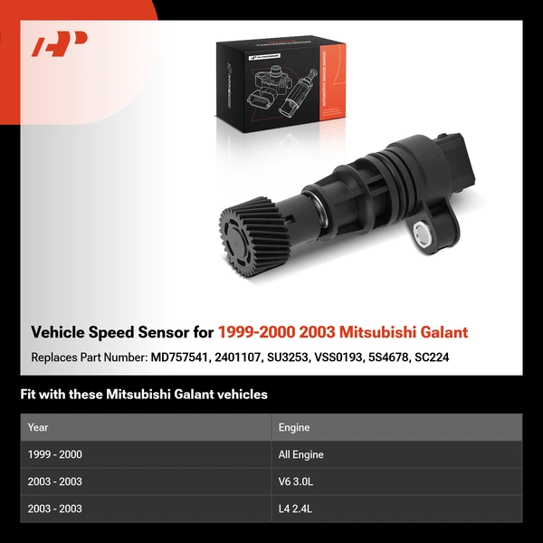 Vehicle Speed Sensor for 1999-2000 2003 Mitsubishi Galant