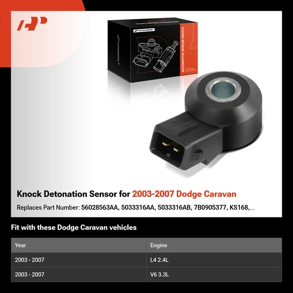 Knock Detonation Sensor for 2003-2007 Dodge Caravan