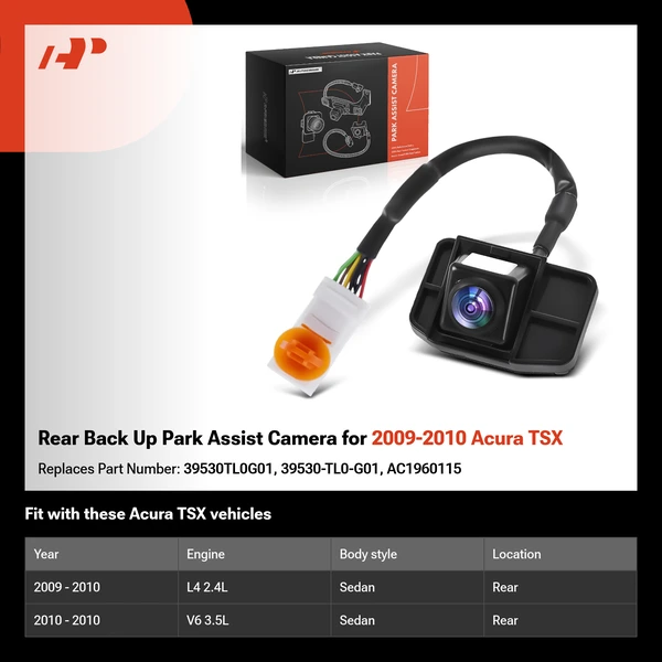 Rear Back Up Park Assist Camera for 2009-2010 Acura TSX