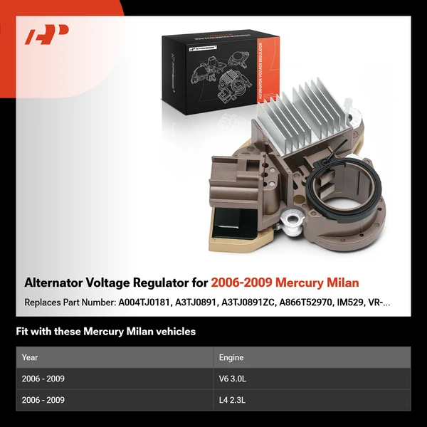 Alternator Voltage Regulator for 2006-2009 Mercury Milan